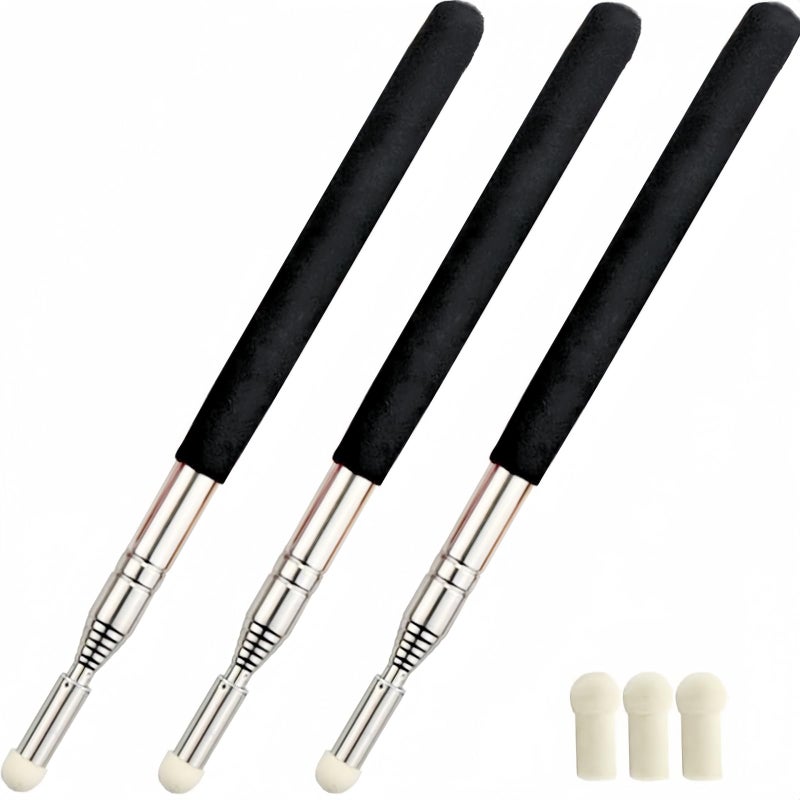 Virtue morals 3 Pcs Telescopic Teachers Pointer, Retractable Pointer Whiteboard Pointer for Teachers Coach Presenter Classroom, Extends to 39 Inches - Image 1